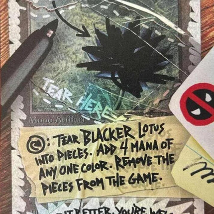 Blacker Lotus (Rainbow Foil) - Secret Lair Drop Series (SLD) - Near Mint