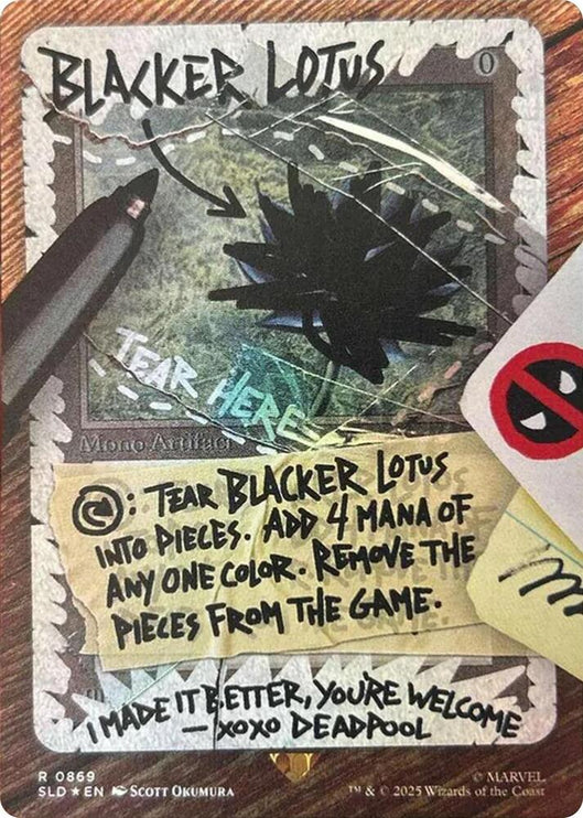 Blacker Lotus (Rainbow Foil) - Secret Lair Drop Series (SLD) - Near Mint