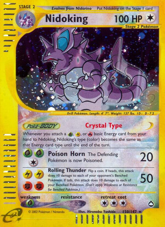 Nidoking (150) - Aquapolis (AQ) - Moderately Played