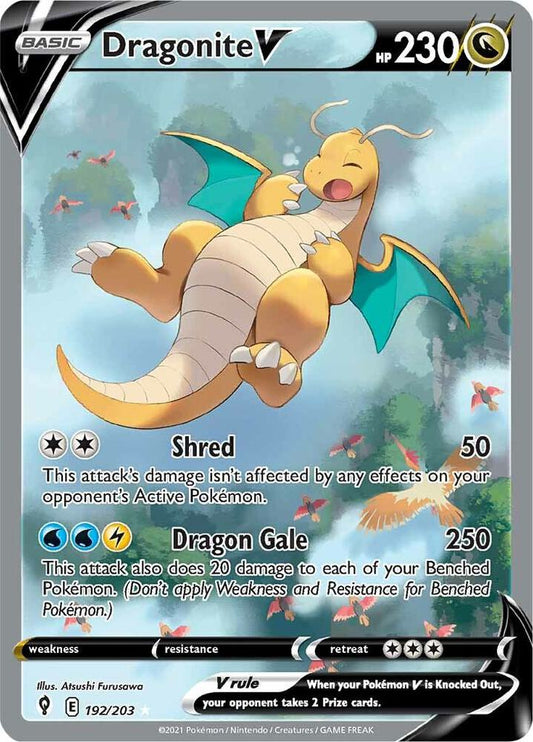 Dragonite V (Alternate Full Art) - SWSH07: Evolving Skies (SWSH07) - Lightly Played